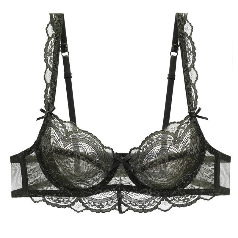 Biustonosz koronkowy z ozdobnymi ramiączkami