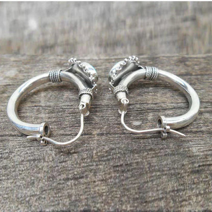 Turkusowe kolczyki w stylu vintage