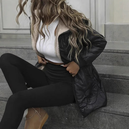 LIDORA | ELEGANCKI LEKKI PŁASZCZ Z PODSZEWKĄ