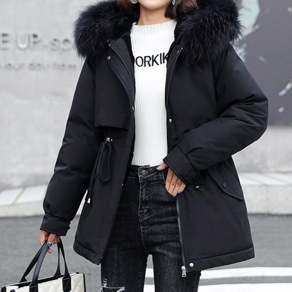 ELERINA | CIEPŁA PARKA Z KAPTUREM