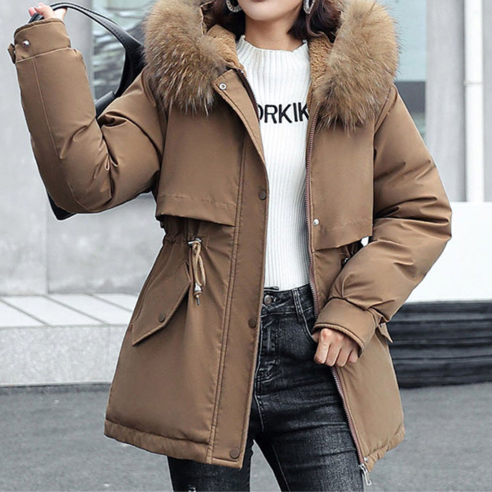 ELERINA | CIEPŁA PARKA Z KAPTUREM