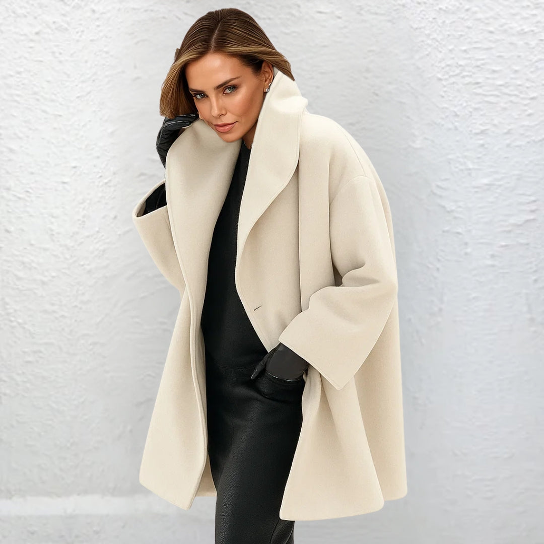 Ania™ | Elegancki długi płaszcz wełniany