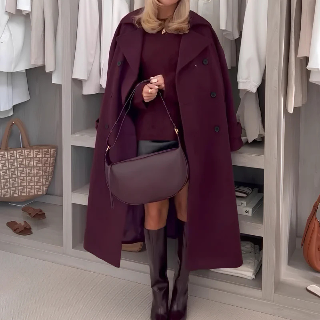 IRENISA | STYLOWY DŁUGI PŁASZCZ