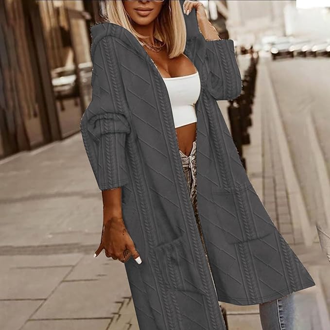 ELWIRA | DŁUGI SWETER Z KAPTUREM