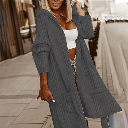 ELWIRA | DŁUGI SWETER Z KAPTUREM