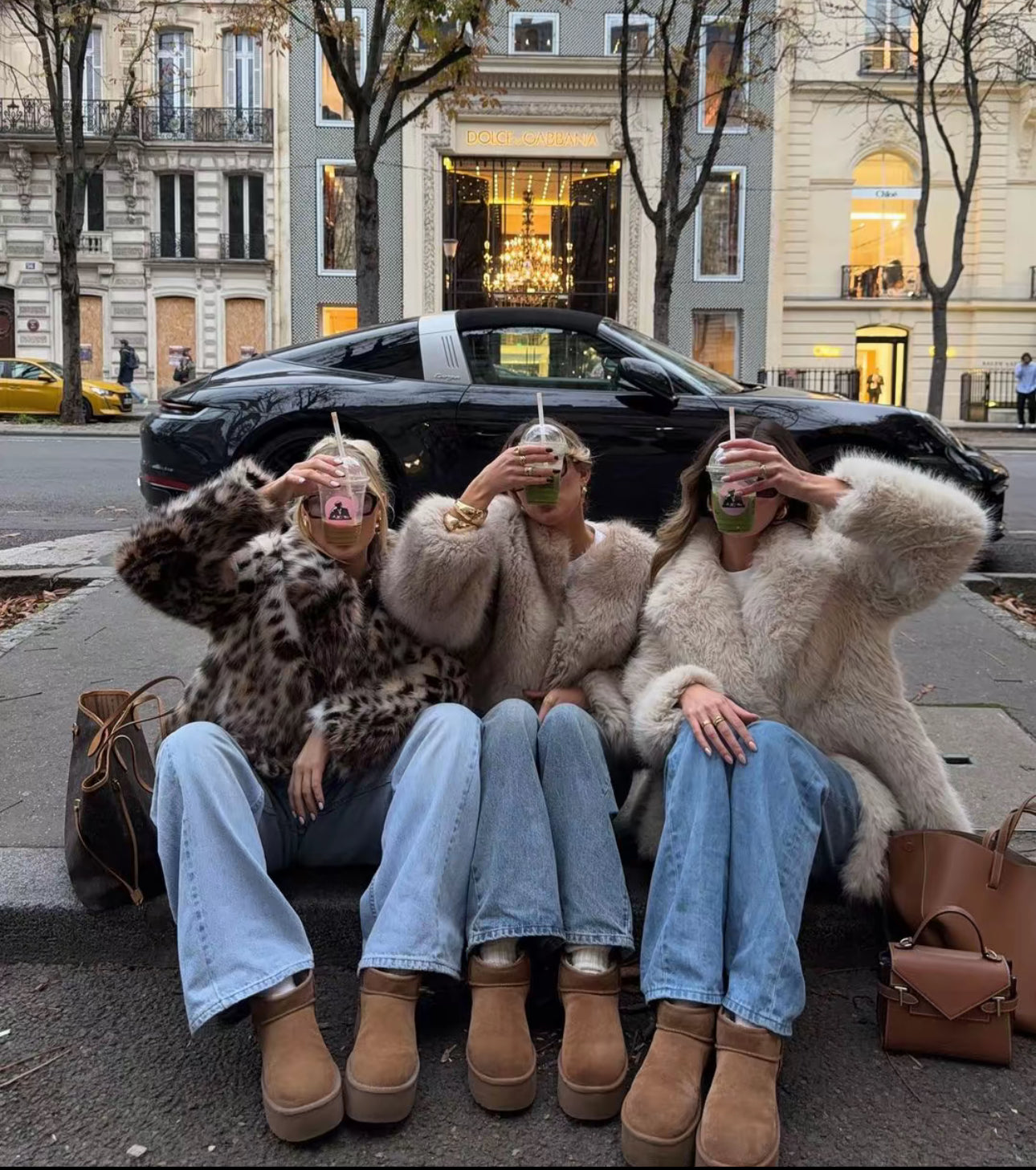 GISELE | PŁASZCZ ZE SZTUCZNEGO FUTRA