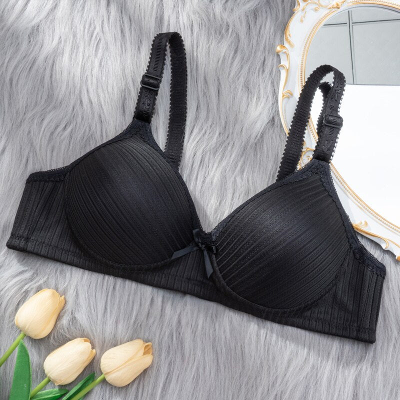 Biustonosz PushUP w ozdobne paski