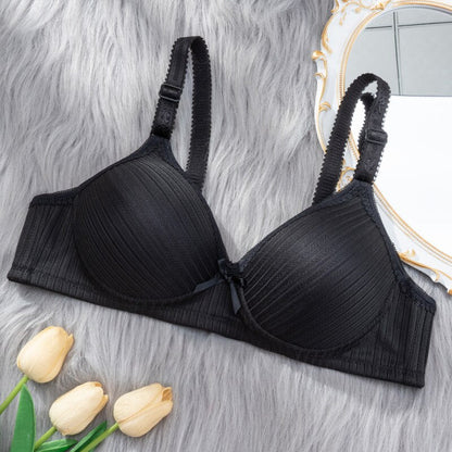 Biustonosz PushUP w ozdobne paski