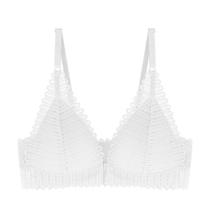 Biustonosz koronkowy pushUP zapinany z przodu