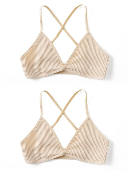 Biustonosz 2 szt. z trójkątnymi miseczkami