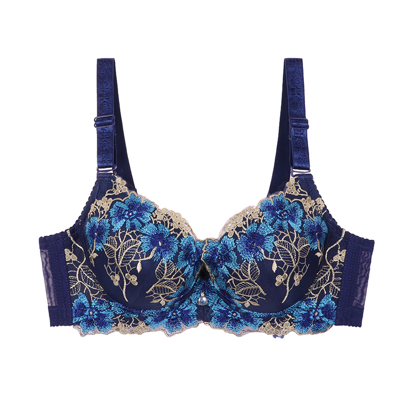 Biustonosz z ozdobnym haftem