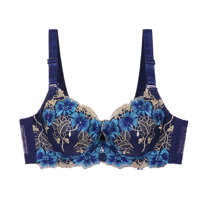 Biustonosz z ozdobnym haftem