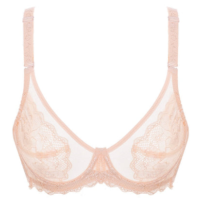 Biustonosz koronkowy z haftem