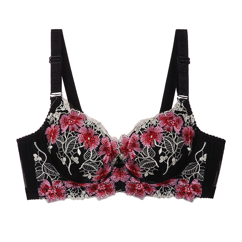 Biustonosz z ozdobnym haftem