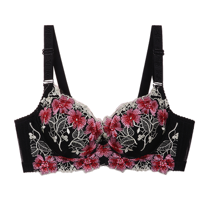 Biustonosz z ozdobnym haftem