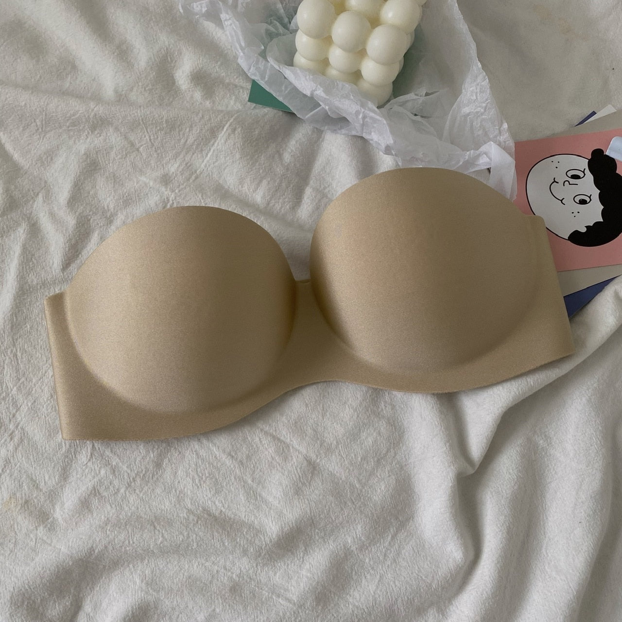 Biustonosz bardotka bez ramiączek