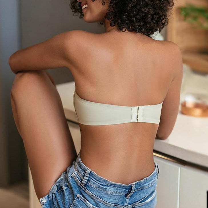 Gładki biustonosz bez ramiączek