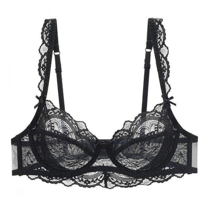 Biustonosz koronkowy z falbankami