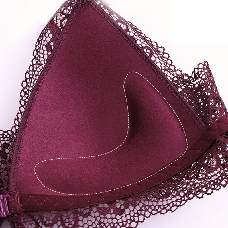 Biustonosz koronkowy pushUP zapinany z przodu