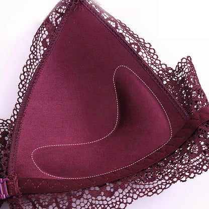 Biustonosz koronkowy pushUP zapinany z przodu