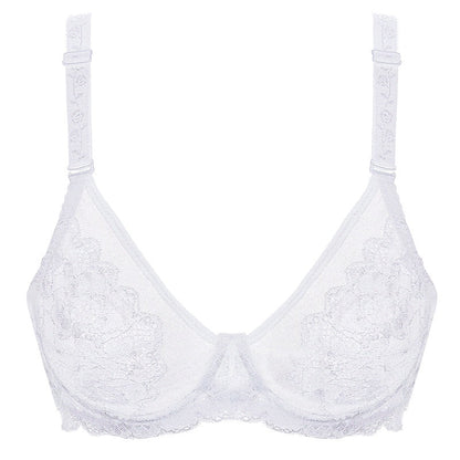 Biustonosz koronkowy z haftem