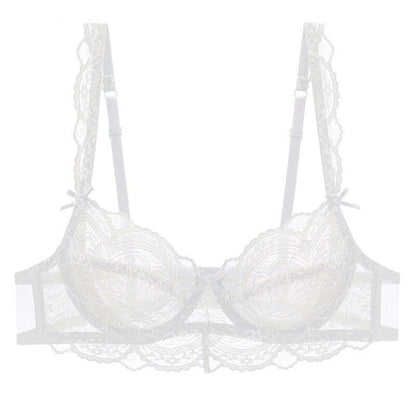 Biustonosz koronkowy z falbankami