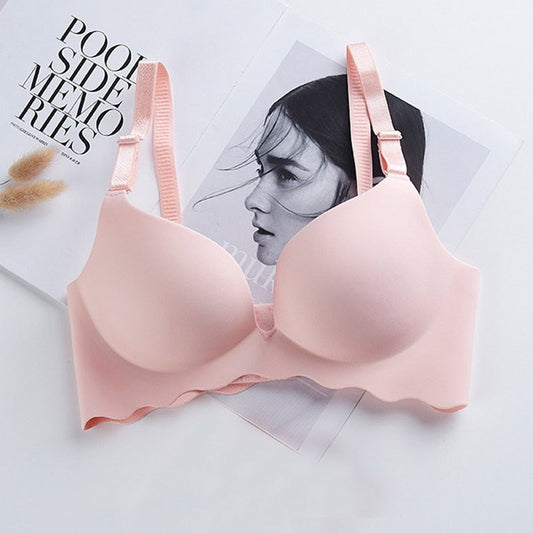 Bezszwowy biustonosz z falowanym dołem