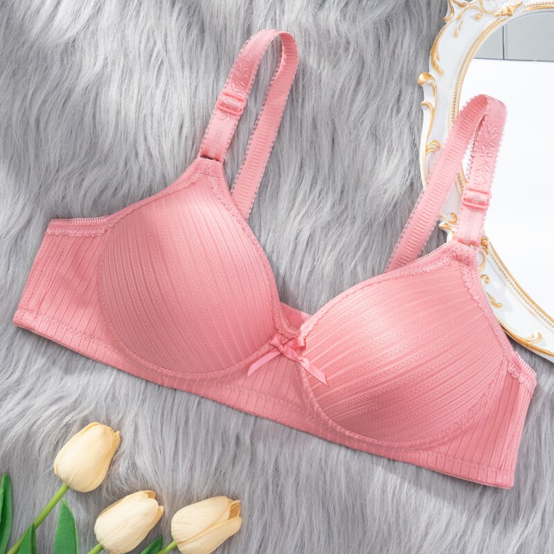 Biustonosz PushUP w ozdobne paski