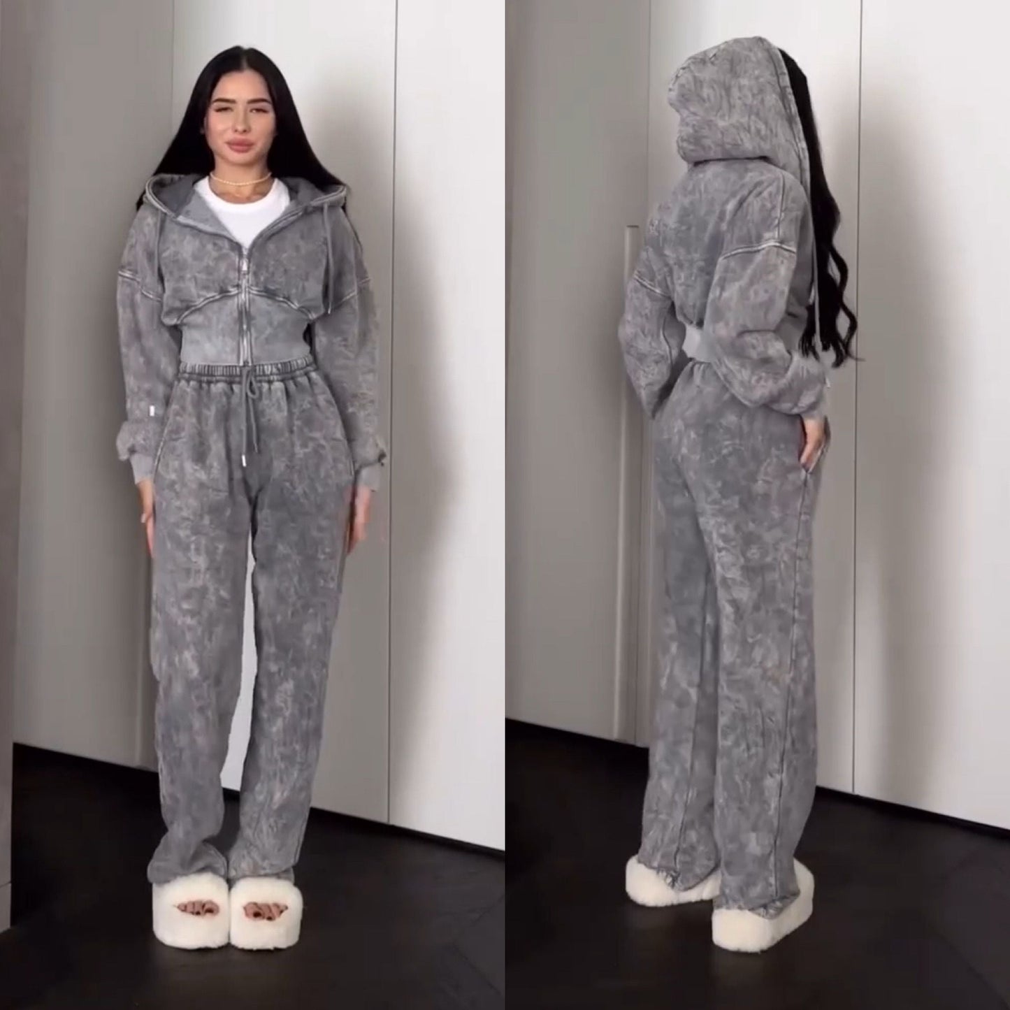 Zara - Elegancki komplet Speed Top i spodnie