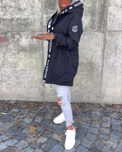 VERONISSA | ELEGANCKI PŁASZCZ Z KAPTUREM