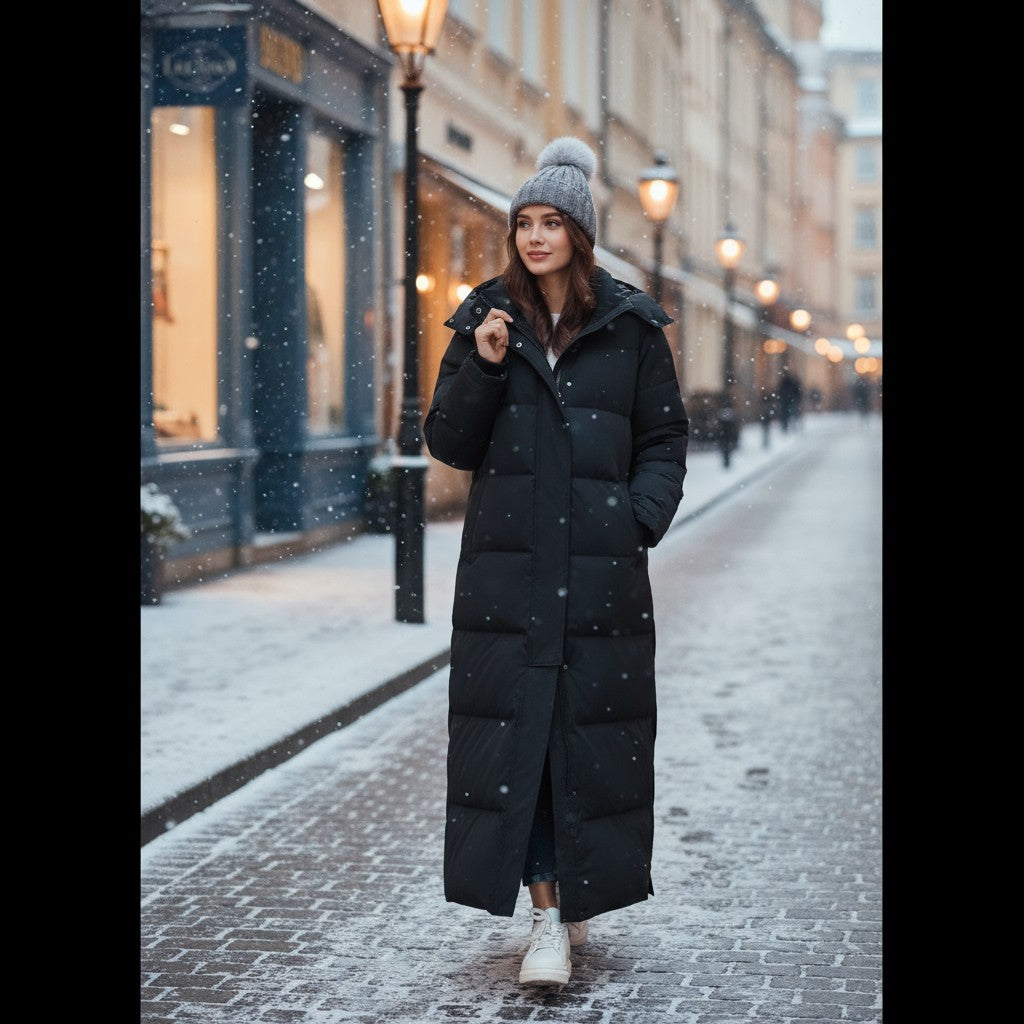 Arctica Premium Długa Kurtka Puchowa