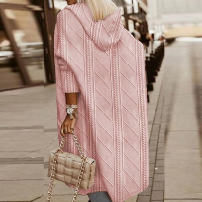 ELWIRA | DŁUGI SWETER Z KAPTUREM